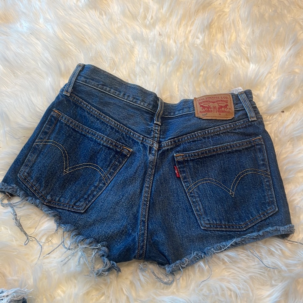 Levi’s 501 high waisted shorts